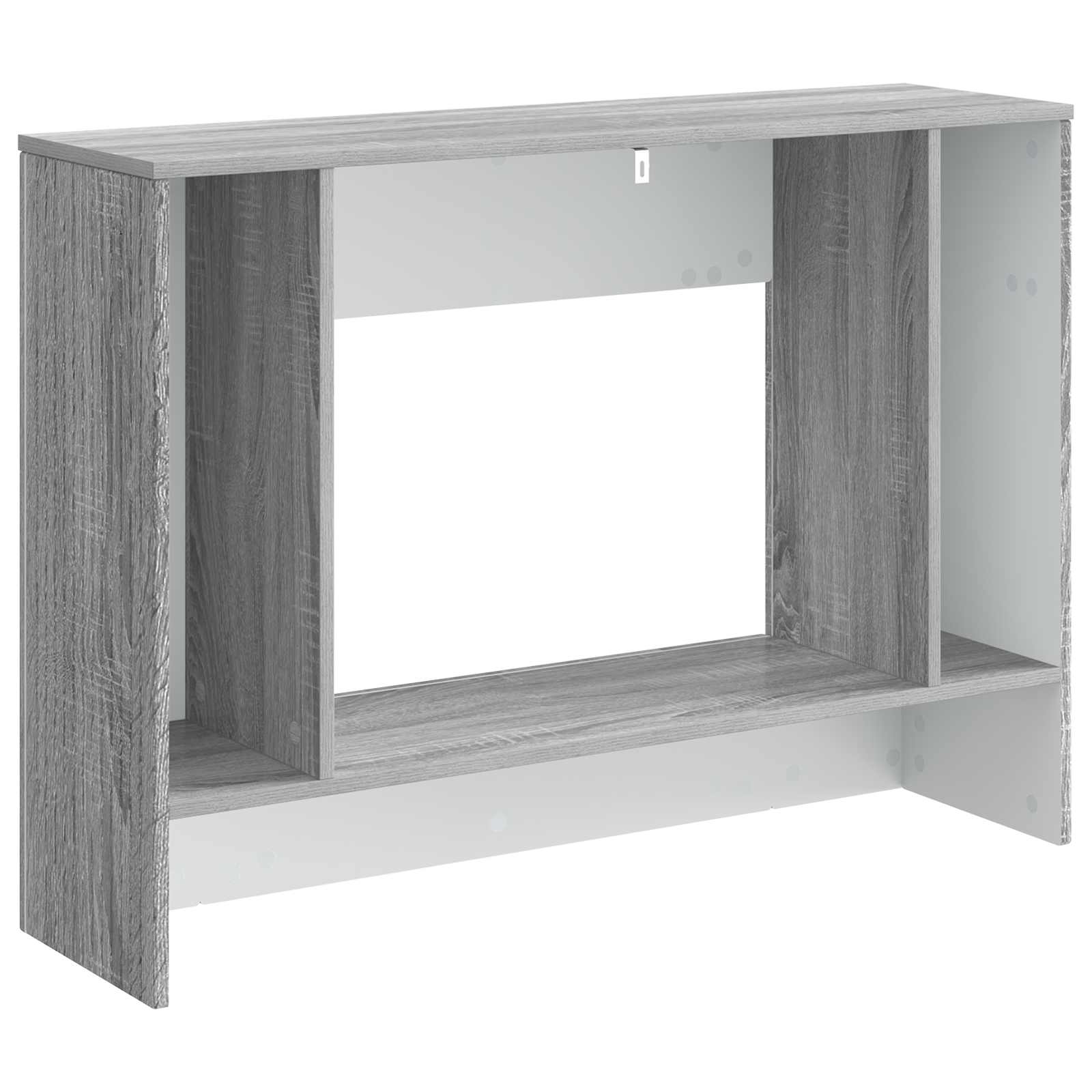 Konzolna stolica Prugasti Sivi Sonoma 101 x 29 x 74 cm