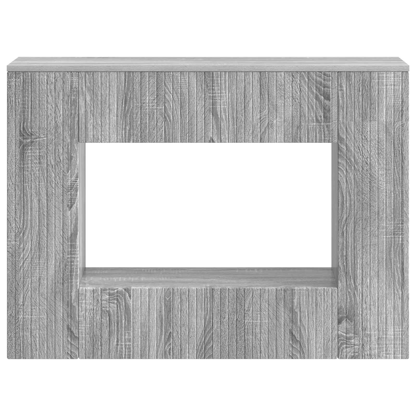 Konzolna stolica Prugasti Sivi Sonoma 101 x 29 x 74 cm