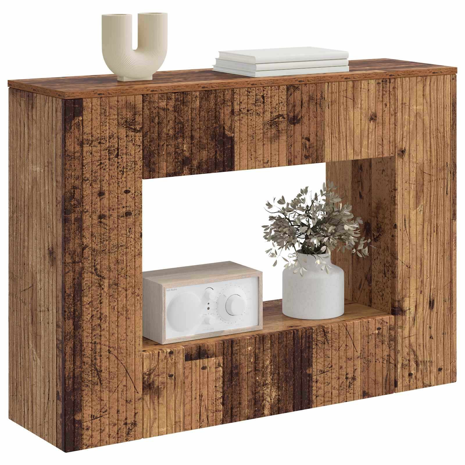 Konzolna stolica Prugasti Staro drvo 101 x 29 x 74 cm