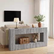 Konzolna stolica Prugasti Sivi Sonoma 155 x 29 x 74 cm