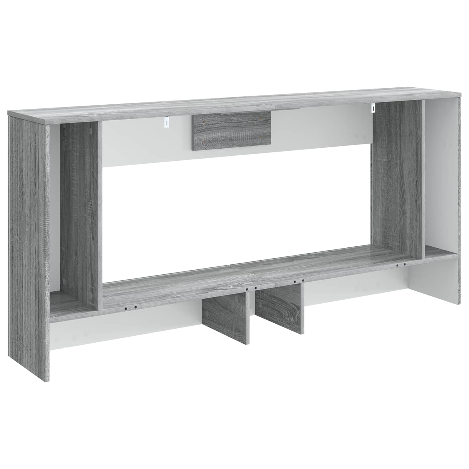 Konzolna stolica Prugasti Sivi Sonoma 155 x 29 x 74 cm