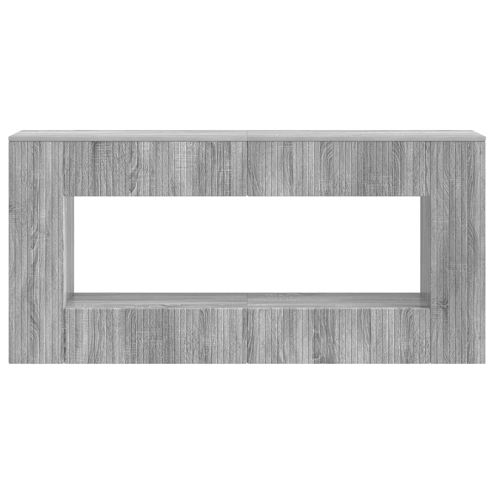 Konzolna stolica Prugasti Sivi Sonoma 155 x 29 x 74 cm