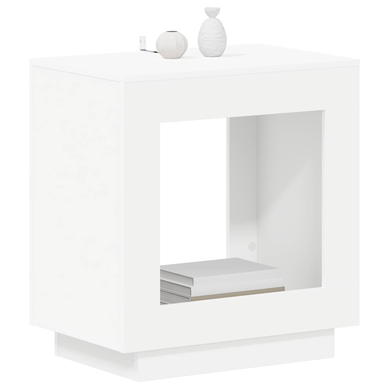 Bocni stol Bijela 60 x 40 x 65 cm Konstruirano drvo