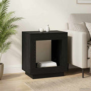 Bocni stol Crni hrast 60 x 40 x 65 cm Konstruirano drvo