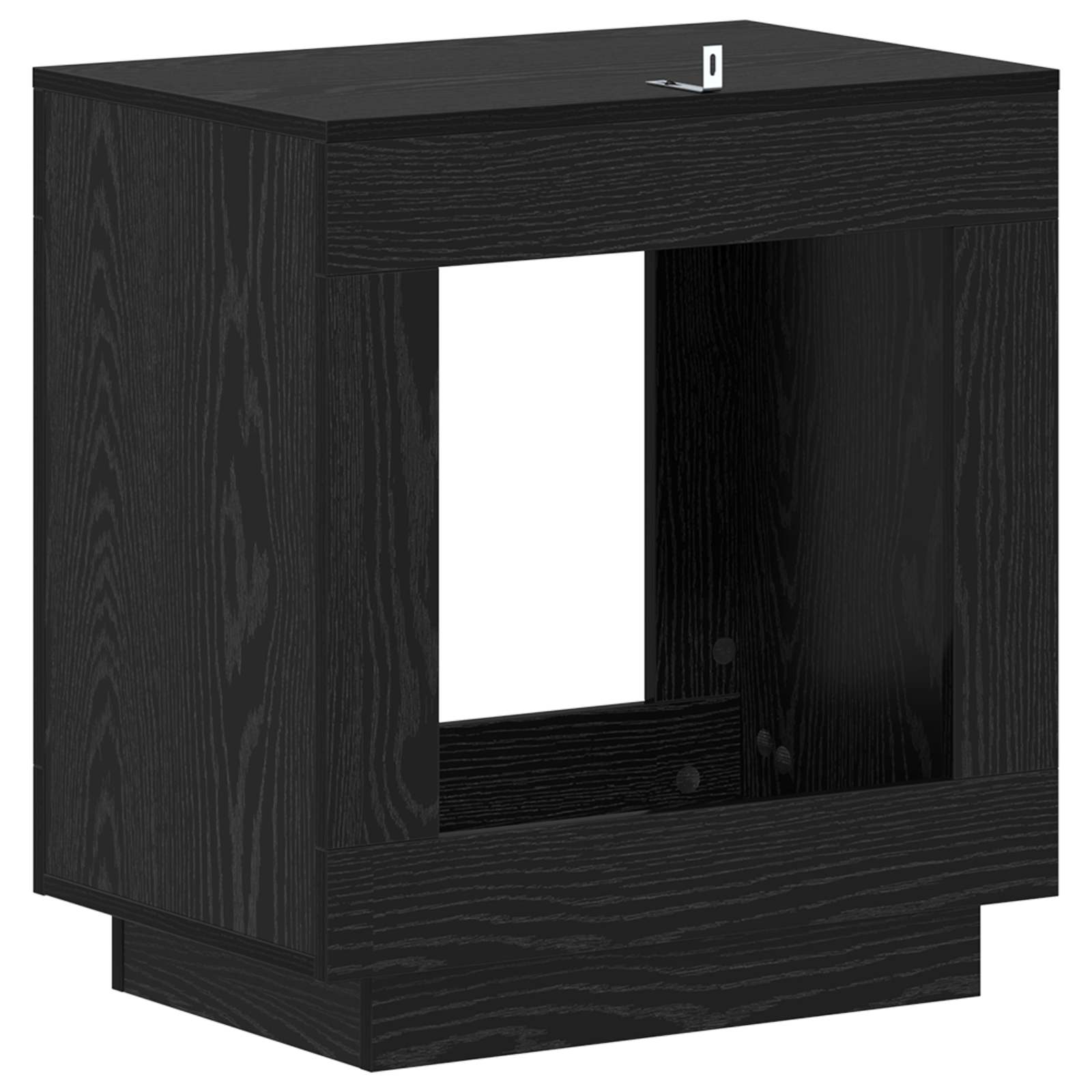 Bocni stol Crni hrast 60 x 40 x 65 cm Konstruirano drvo