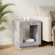 Bocni stol Betonska siva 60 x 40 x 65 cm Konstruirano drvo