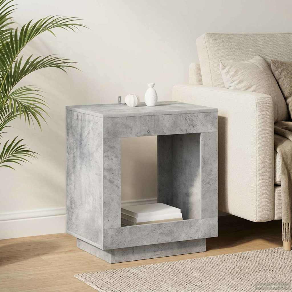 Bocni stol Betonska siva 60 x 40 x 65 cm Konstruirano drvo