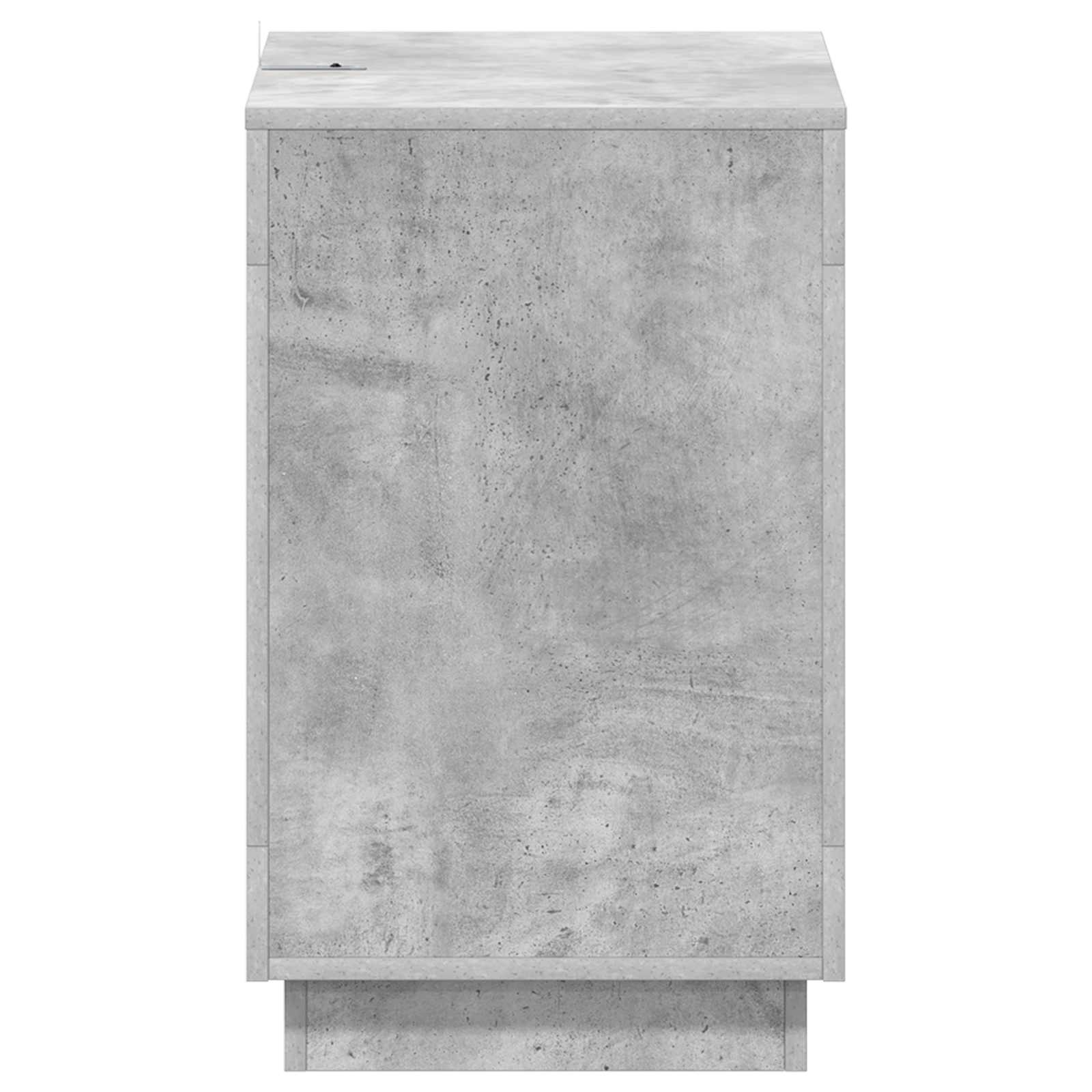 Bocni stol Betonska siva 60 x 40 x 65 cm Konstruirano drvo