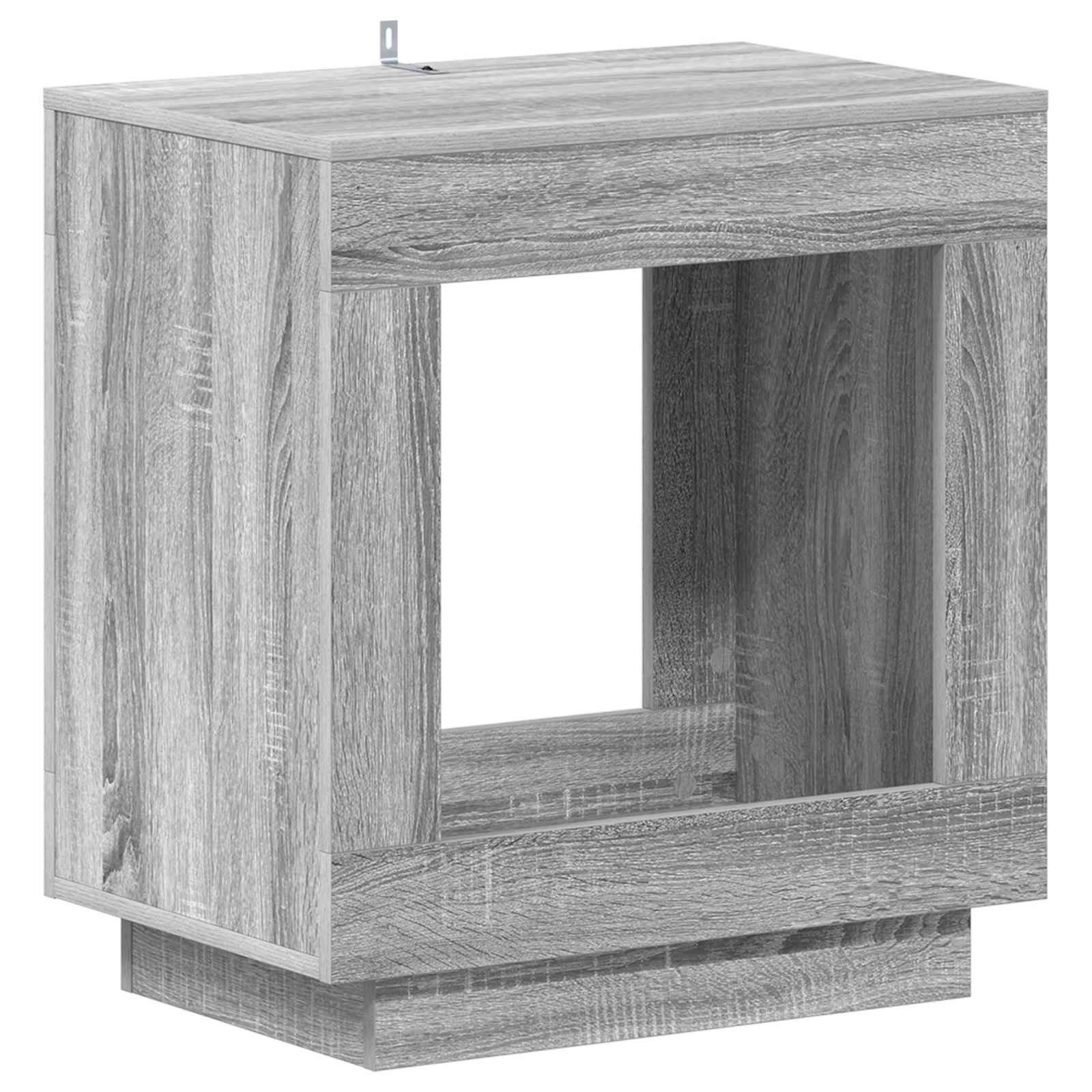 Bocni stol Siva sonoma 60 x 40 x 65 cm Konstruirano drvo