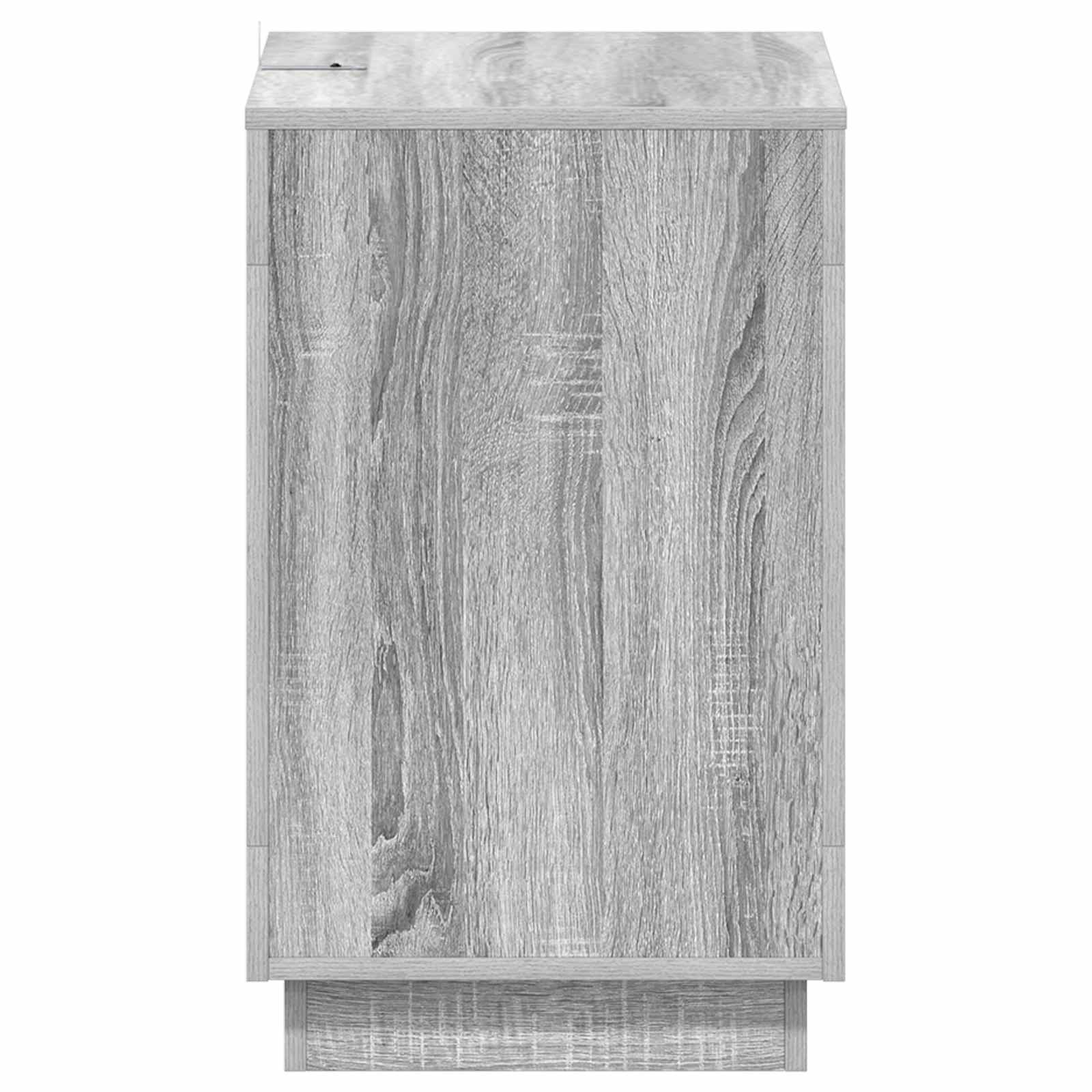 Bocni stol Siva sonoma 60 x 40 x 65 cm Konstruirano drvo