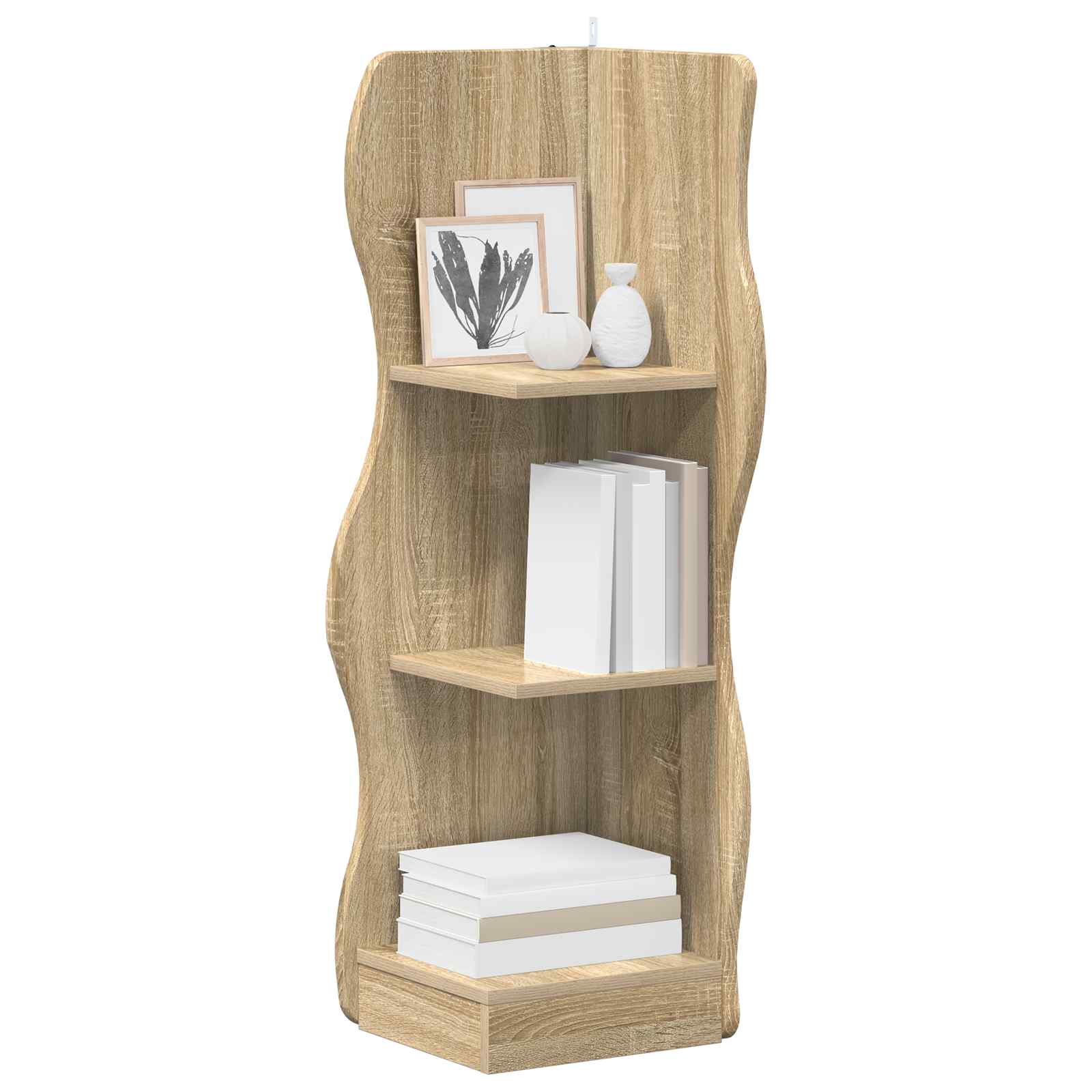 Kutna polica Hrast sonoma 34 x 33 x 102 cm Konstruirano drvo