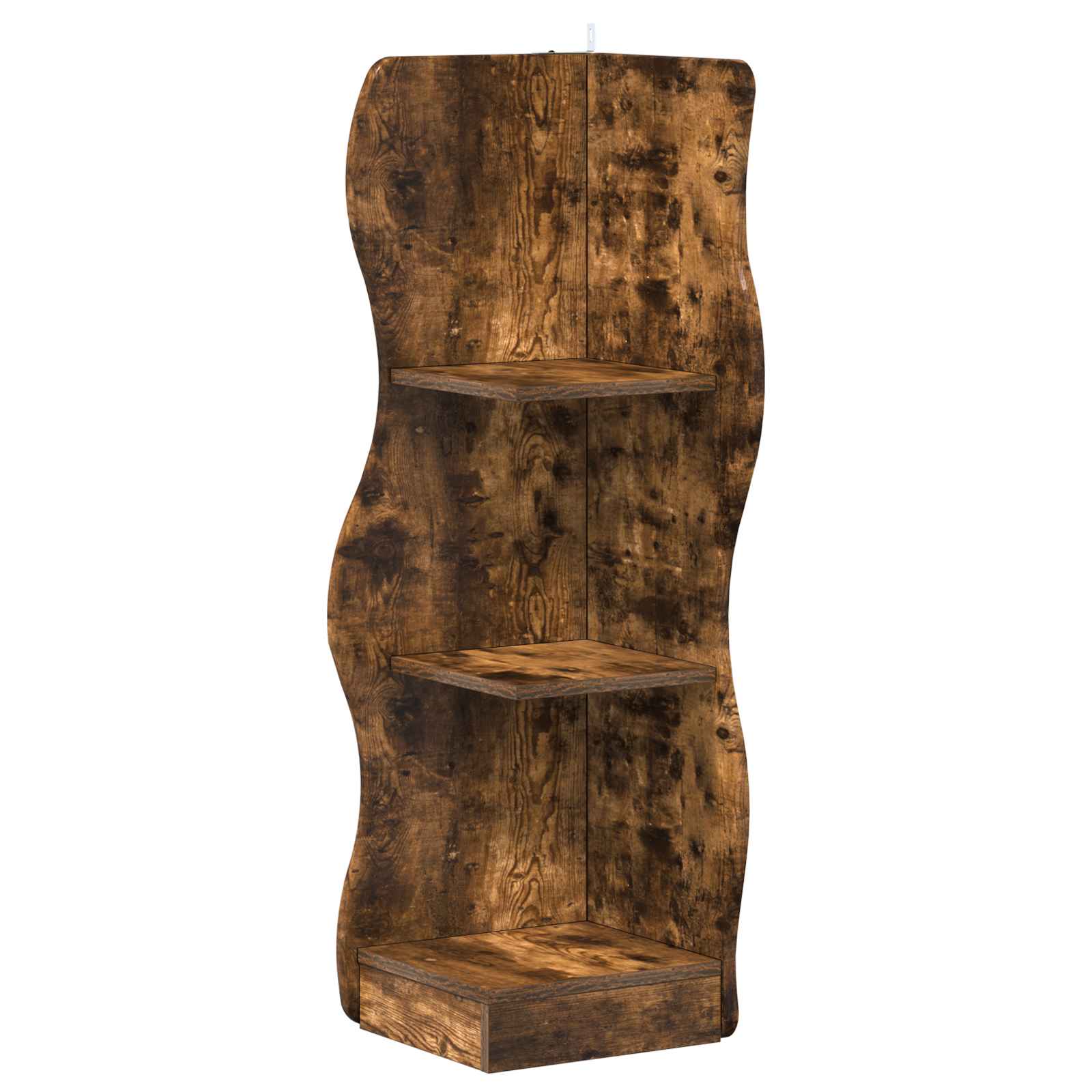 Kutna polica Dimljeni hrast 34 x 33 x 102 cm Konstruirano drvo