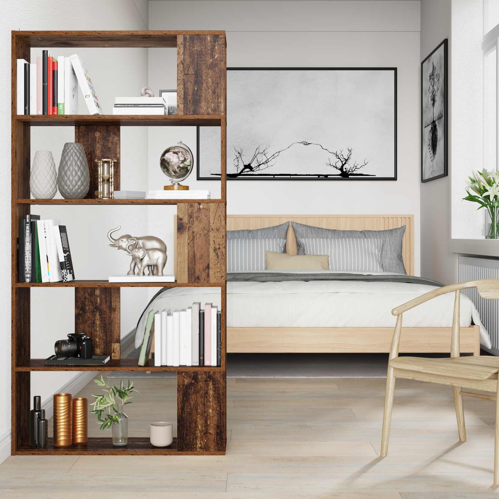 Ormarić za knjige Staro drvo 80 x 24 x 159 cm Konstruirano drvo