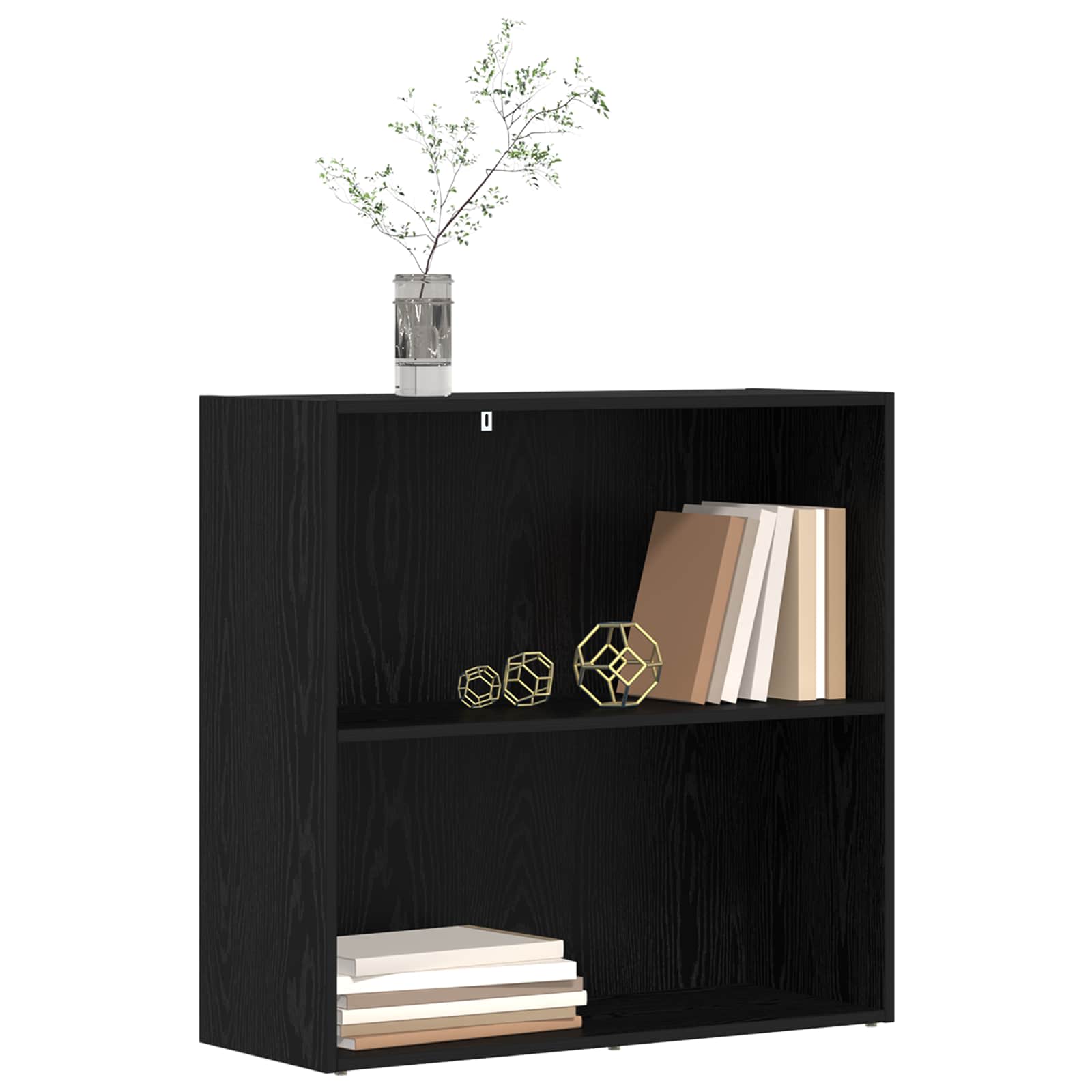 Polica Crni hrast 80 x 30 x 76,5 cm Konstruirano drvo