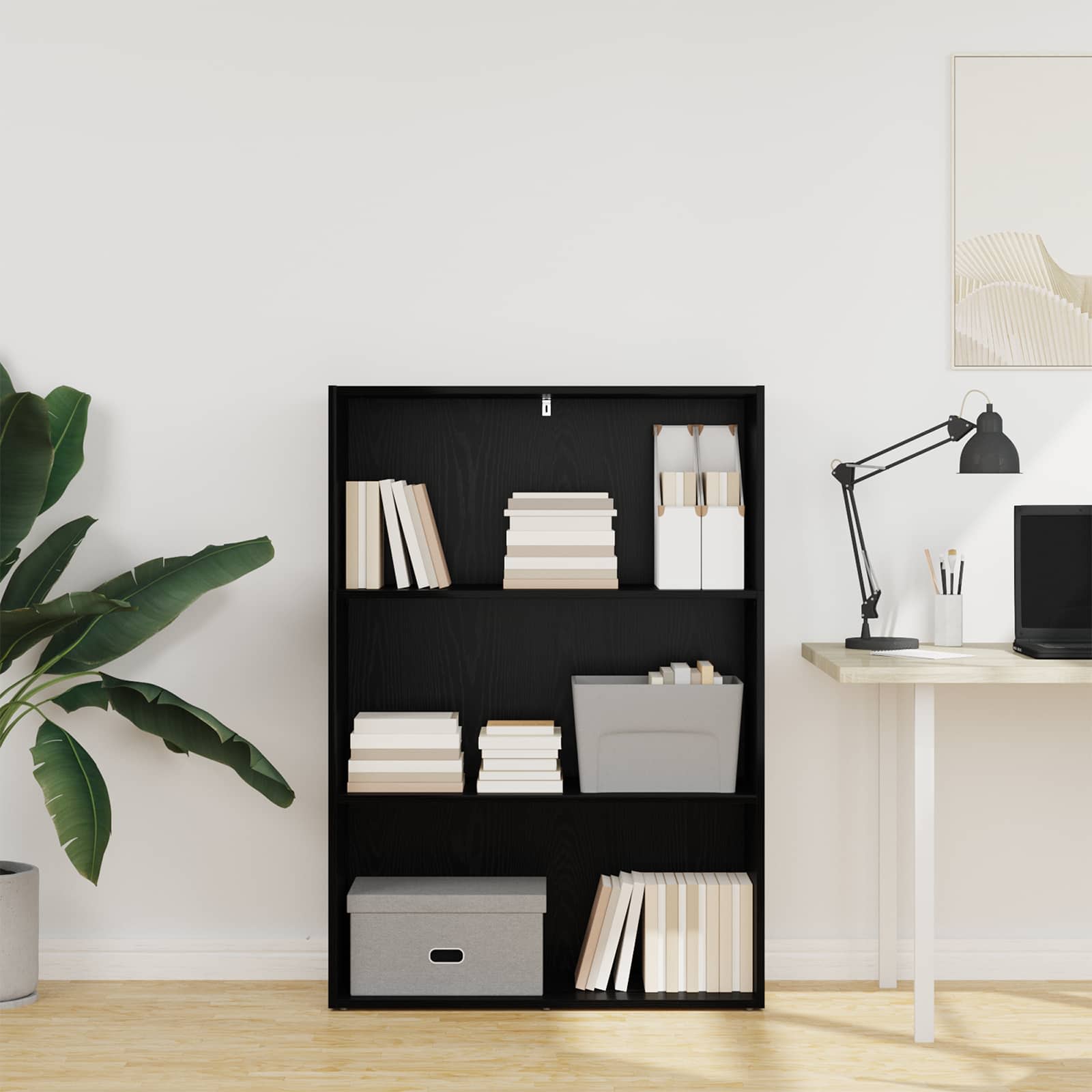 Polica Crni hrast 80 x 30 x 114 cm Konstruirano drvo