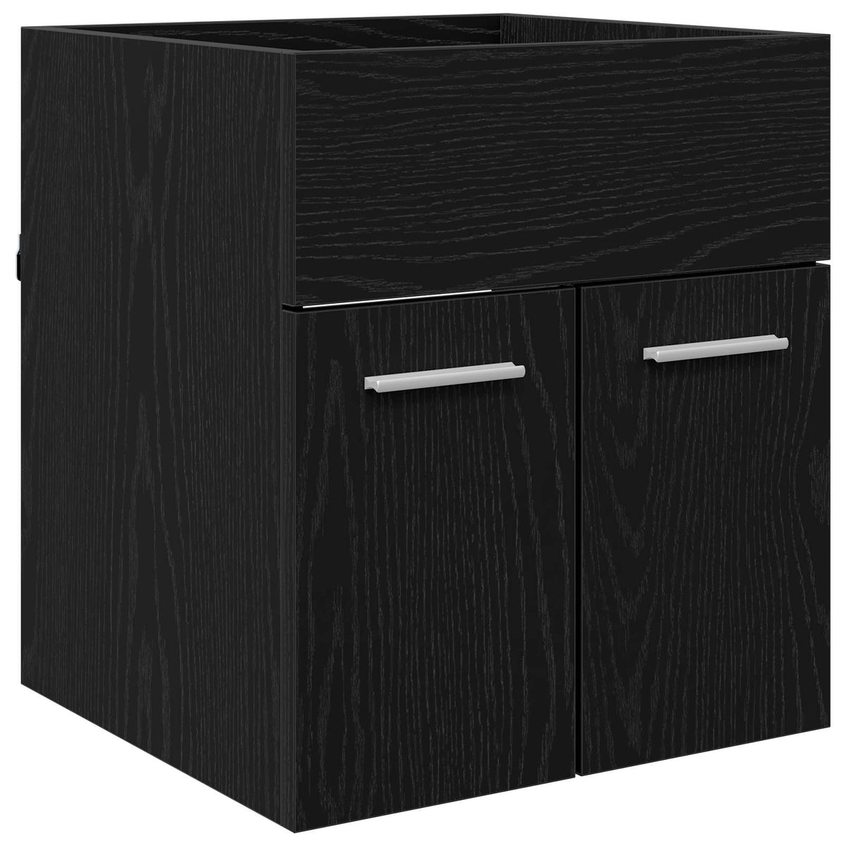 Ormarić za umivaonik s pohranom Crni hrast 41 x 38,5 x 46 cm
