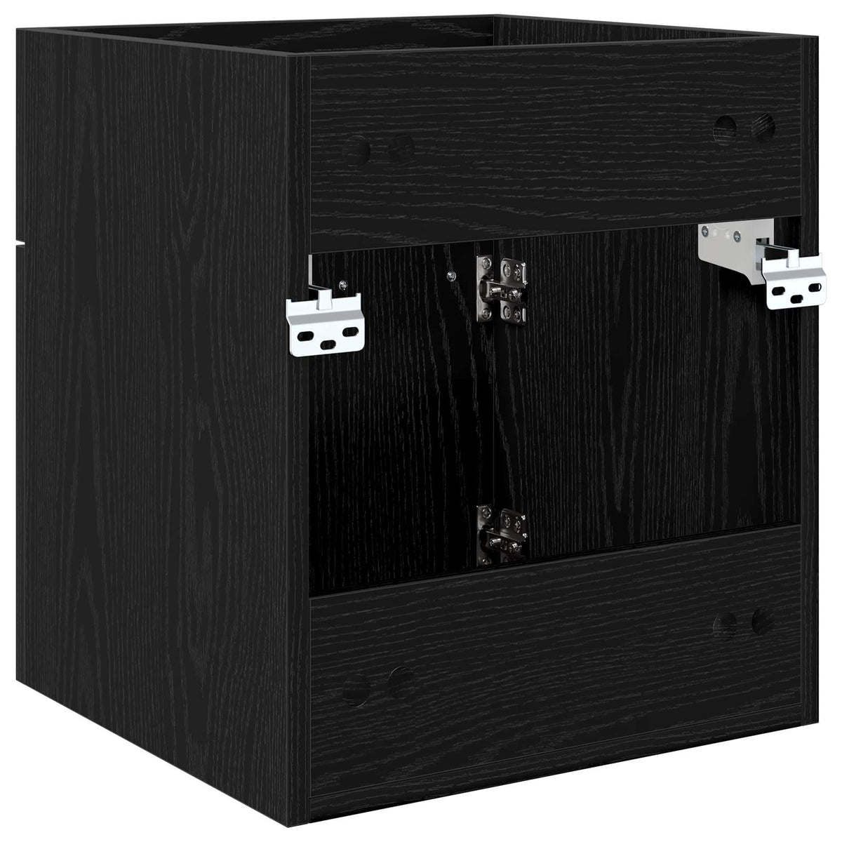 Ormarić za umivaonik s pohranom Crni hrast 41 x 38,5 x 46 cm