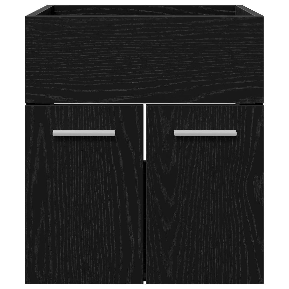 Ormarić za umivaonik s pohranom Crni hrast 41 x 38,5 x 46 cm
