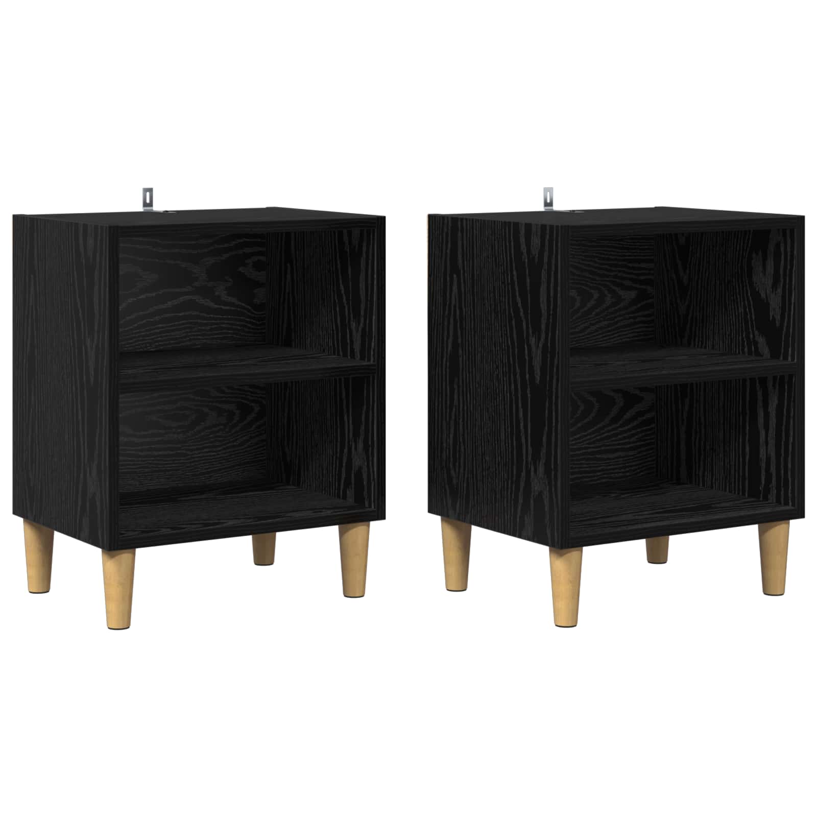 Ormarić za krevet 2 pcs Crni hrast 40 x 30 x 50 cm