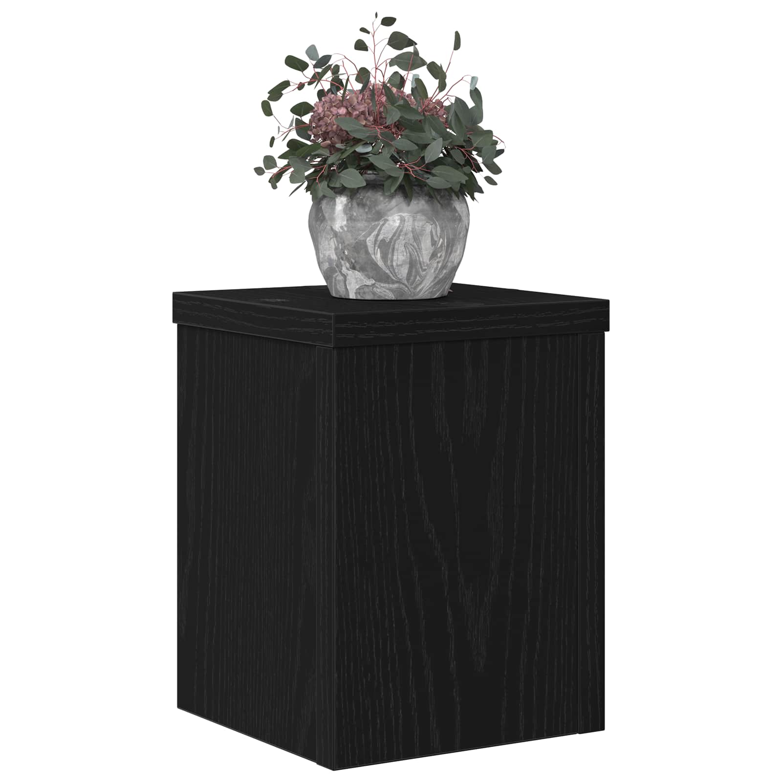 Stalak za biljke 2 pcs Crni hrast 15 x 15 x 20 cm