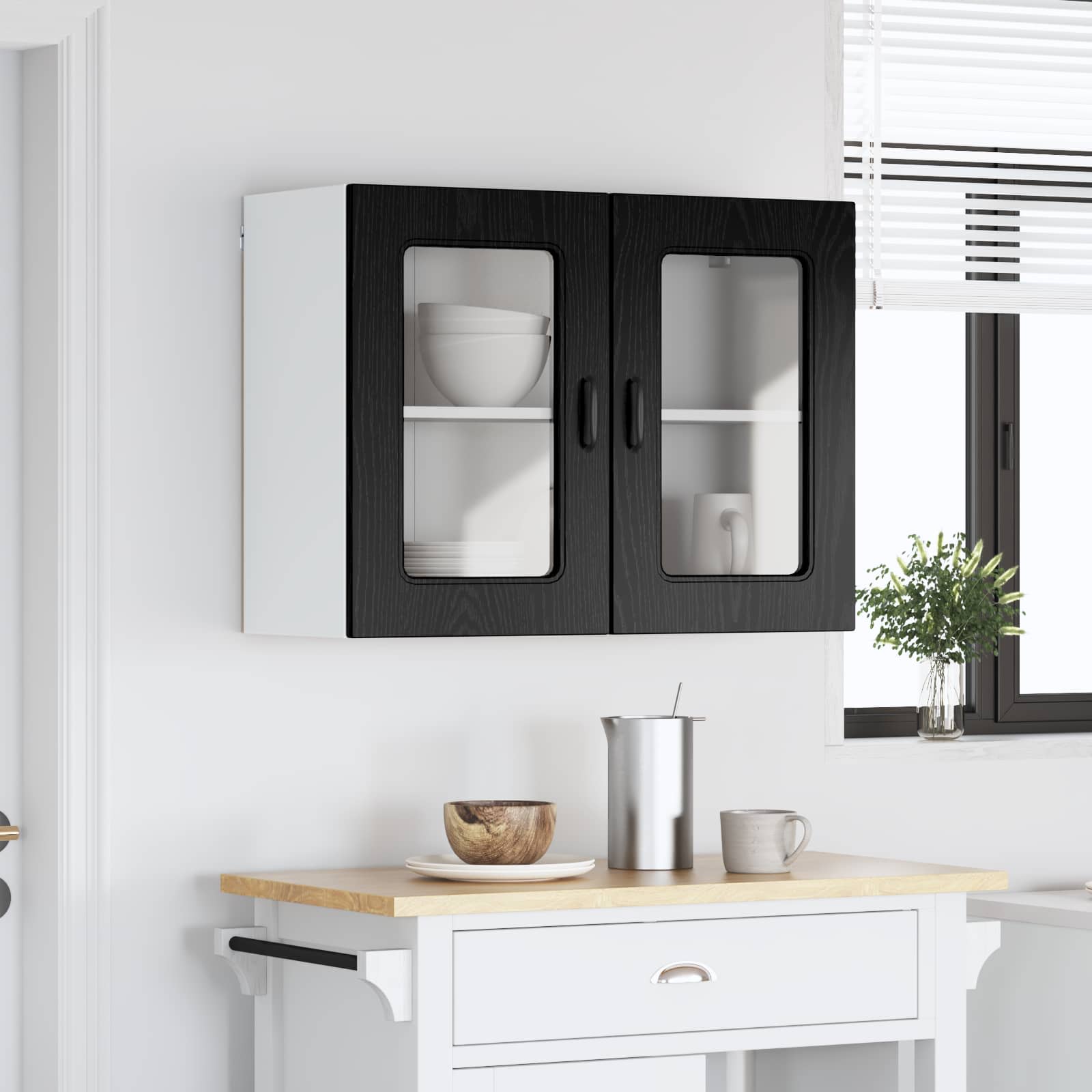 Ploča za perilicu posuđa Kalmar Crni hrast 80 x 31 x 60 cm