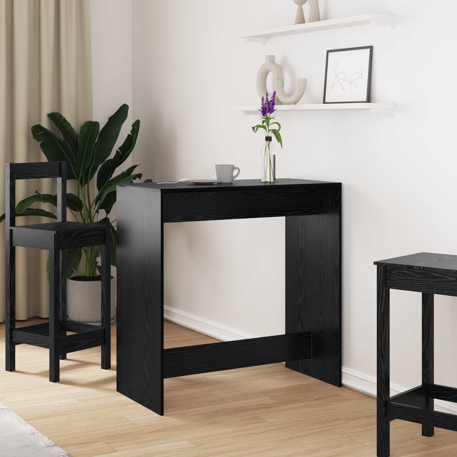 Stol za bar Crni hrast 102 x 50 x 103,5 cm Konstruirano drvo