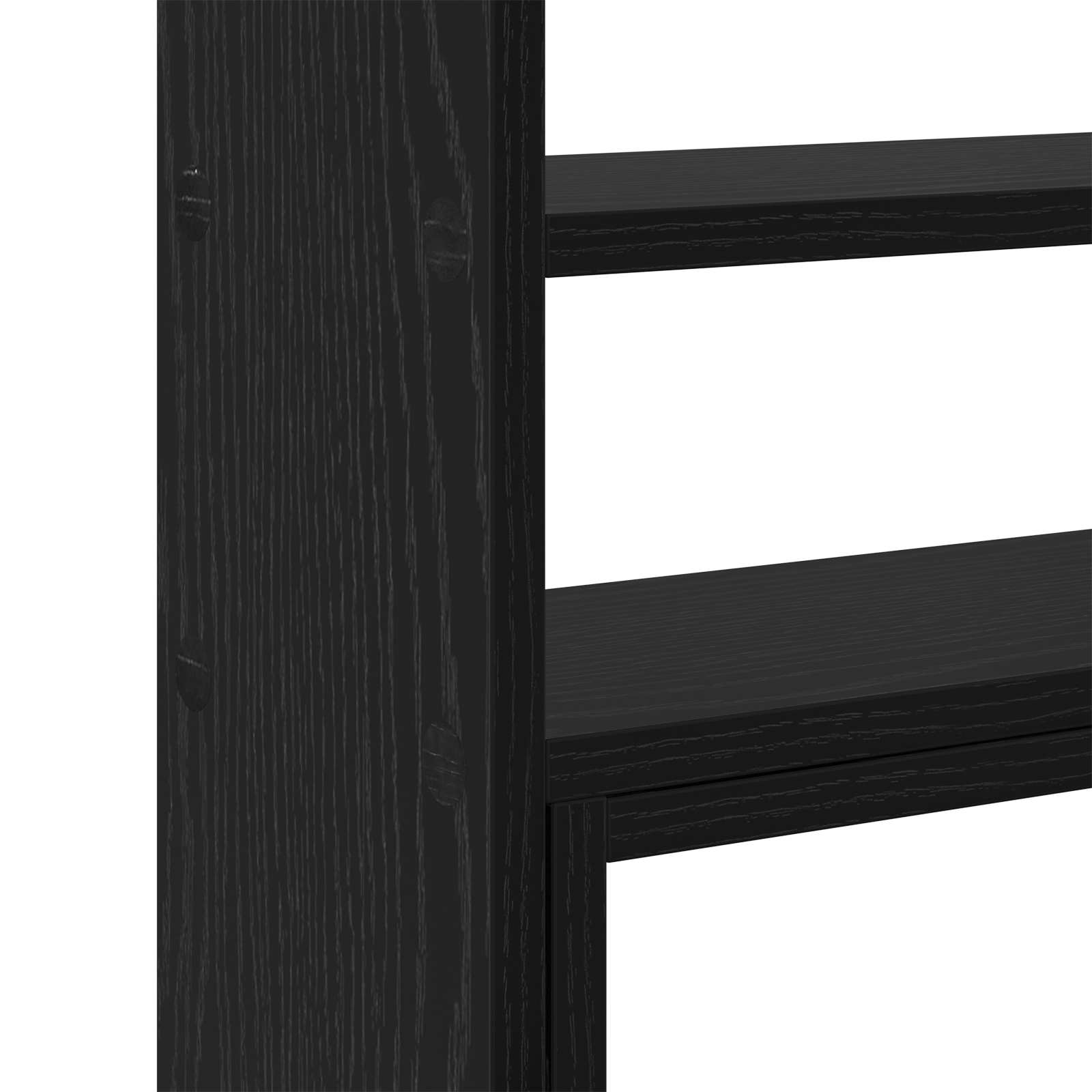 Stalak za monitor na stolu Podesiva Crni hrast 40 x 17 x 41 cm