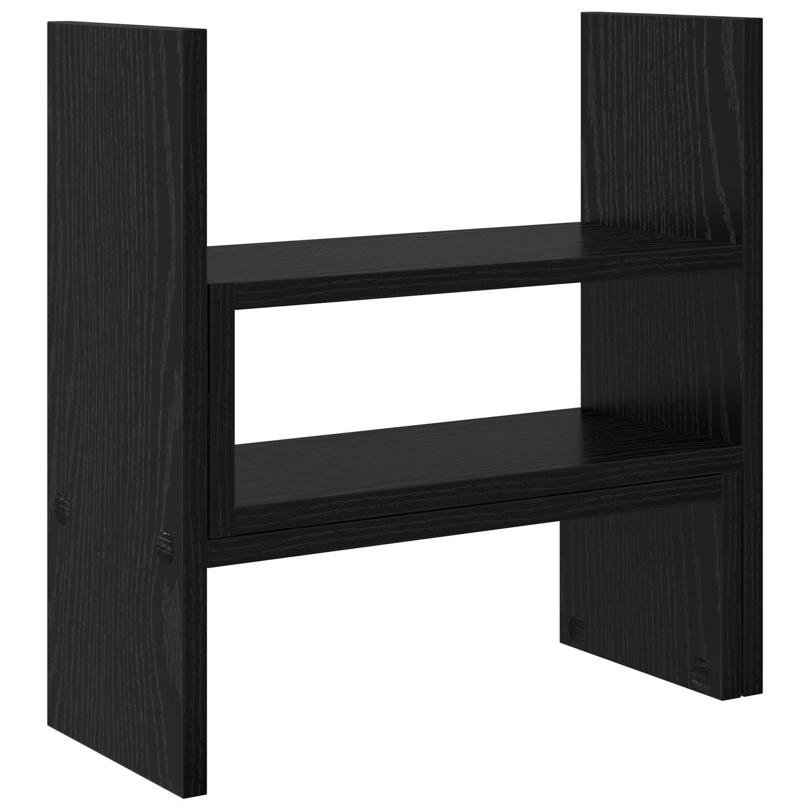 Stalak za monitor na stolu Podesiva Crni hrast 40 x 17 x 41 cm