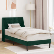Krevetna konstrukcija Tamnozelena 80 x 200 cm Baršun