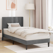 Krevetna konstrukcija Tamnosiva 100 x 203 cm Baršun