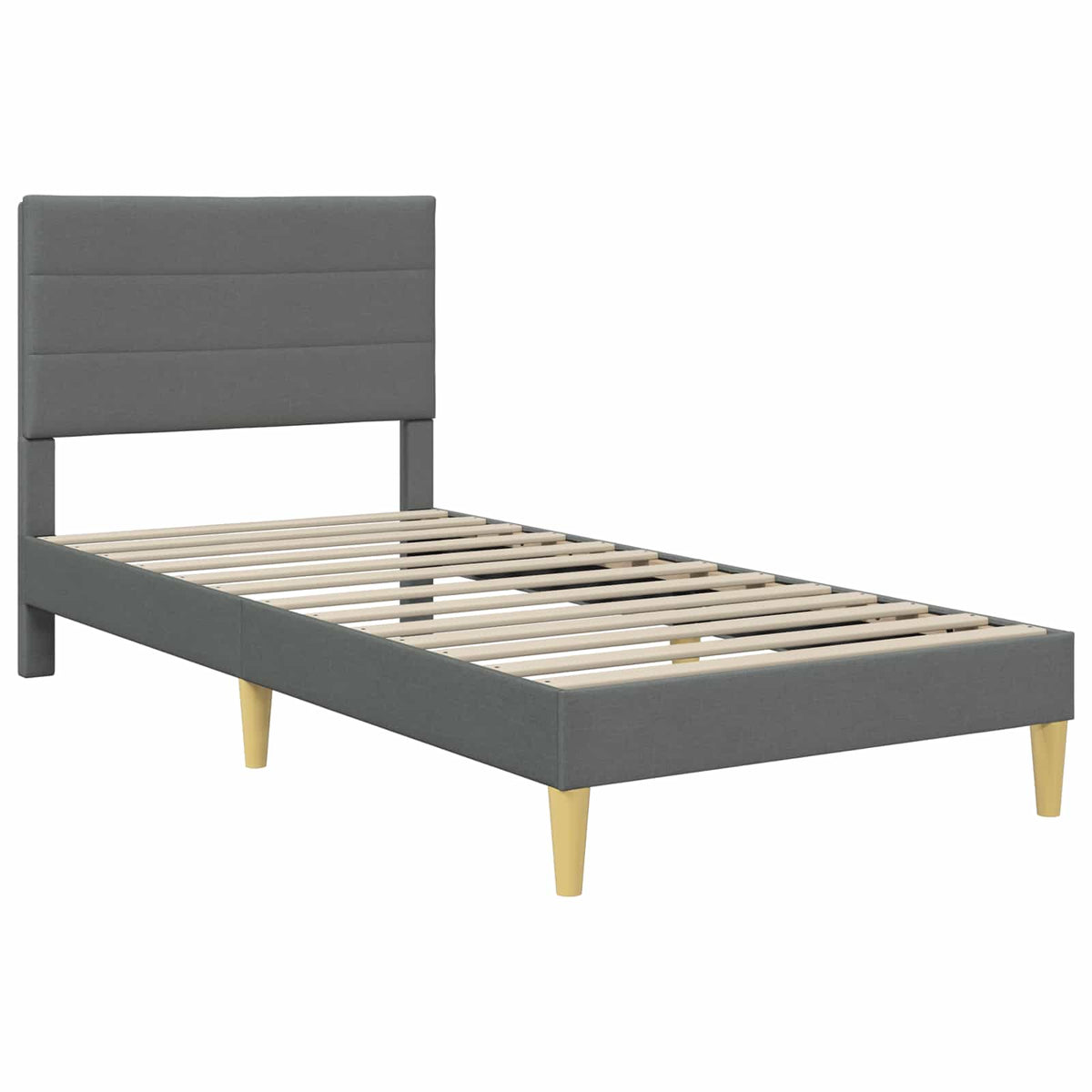 Krevetna konstrukcija Tamnosiva 80 x 200 cm Tkanina