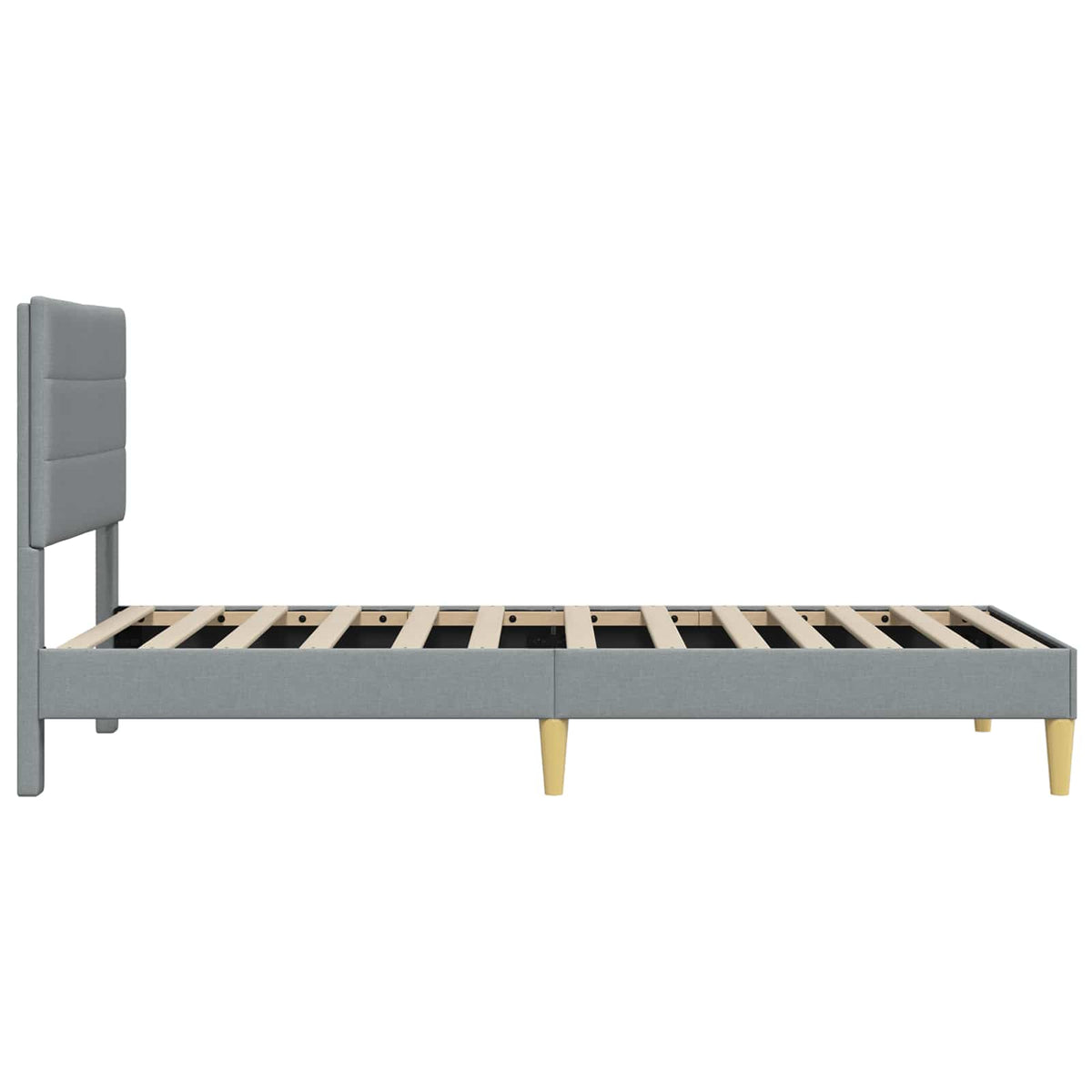 Krevetna konstrukcija Svjetlosiva 100 x 200 cm Tkanina