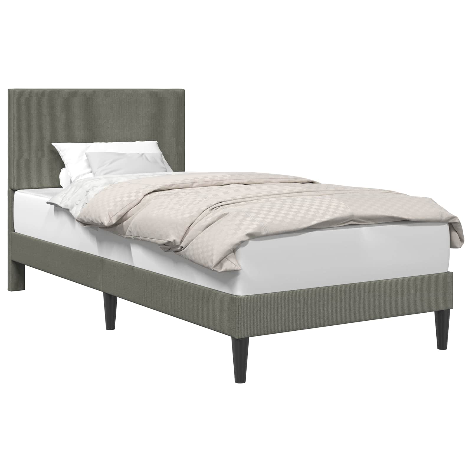 Krevetna konstrukcija Svjetlosiva 90 x 200 cm Kordura tekstil