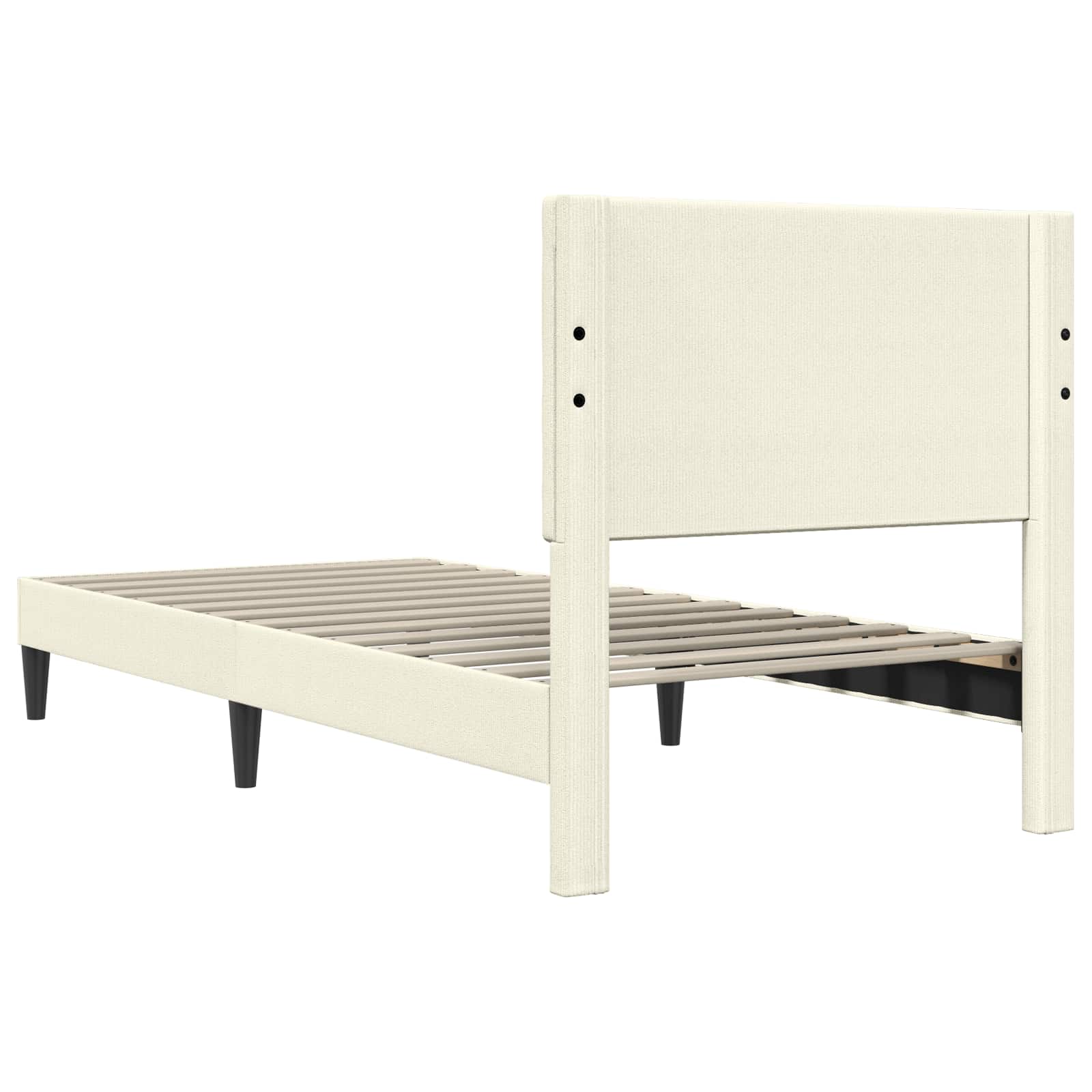 Krevetna konstrukcija Krem 90 x 200 cm Kordura tekstil