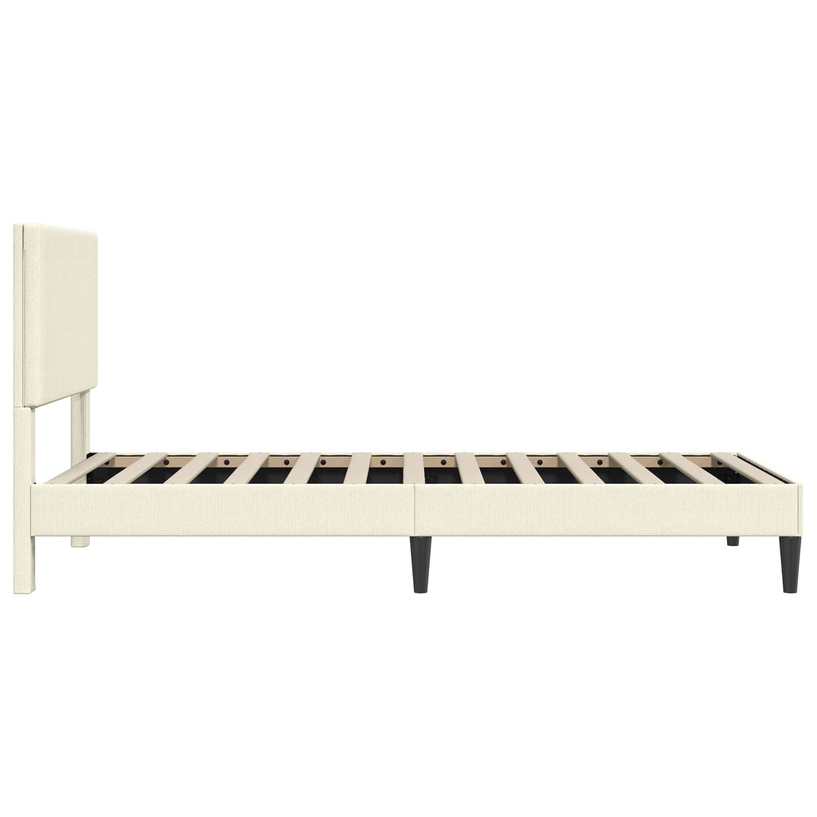 Krevetna konstrukcija Krem 90 x 200 cm Kordura tekstil