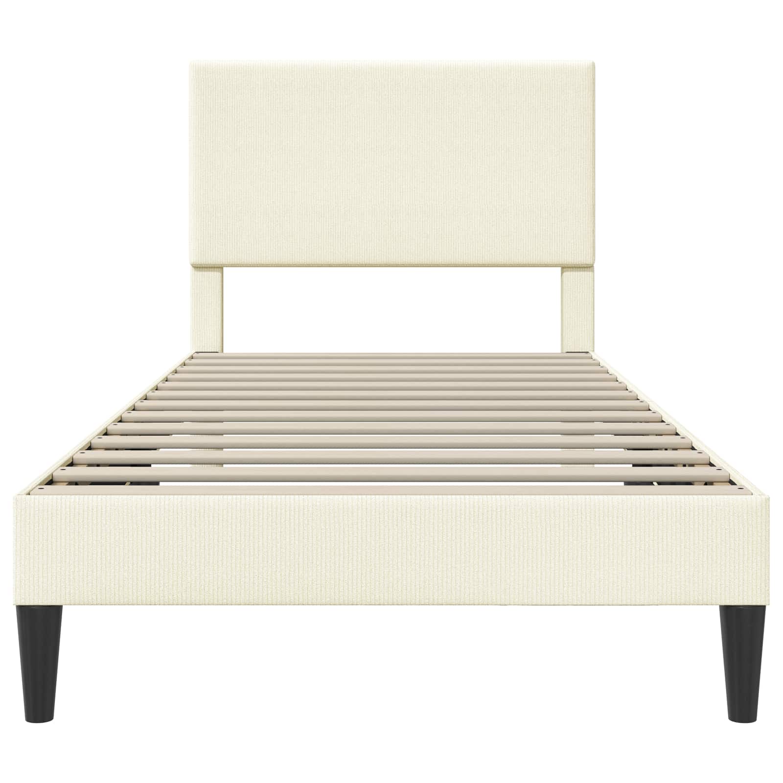 Krevetna konstrukcija Krem 100 x 200 cm Kordura tekstil