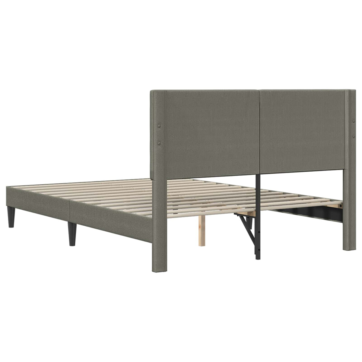 Krevetna konstrukcija Svjetlosiva 120 x 190 cm Kordura tekstil