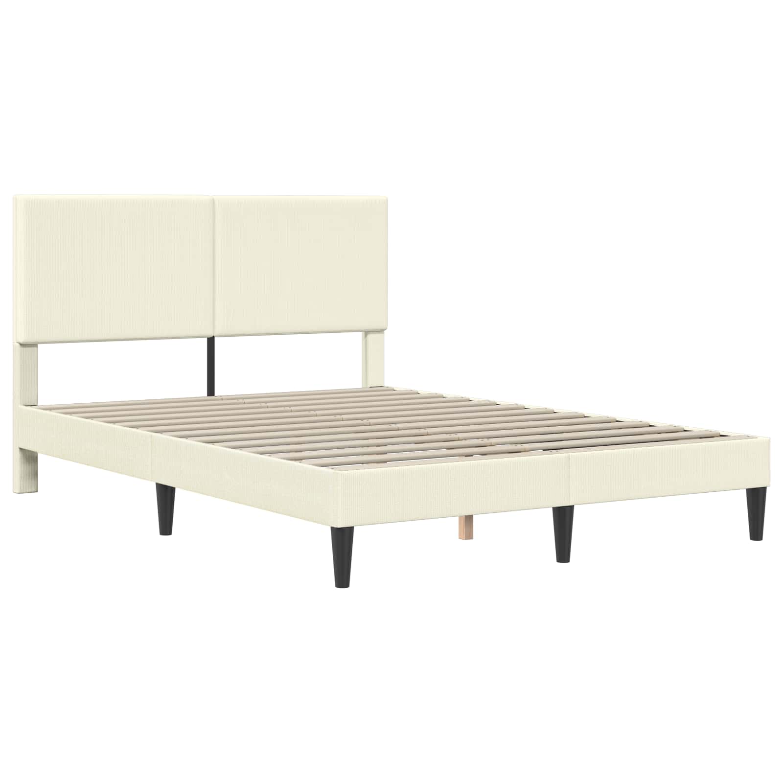 Krevetna konstrukcija Krem 160 x 200 cm Kordura tekstil