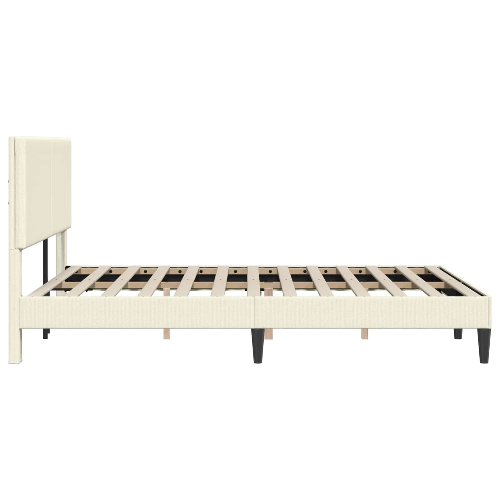 Krevetna konstrukcija Krem 160 x 200 cm Kordura tekstil