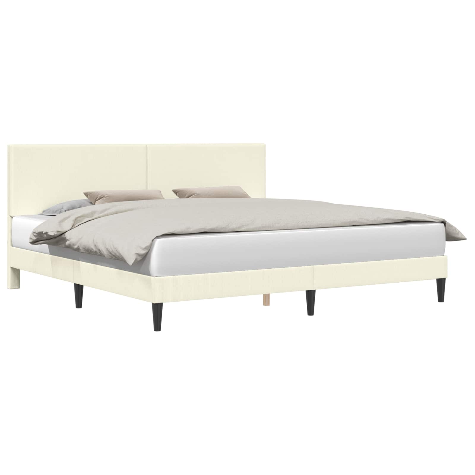 Krevetna konstrukcija Krem 180 x 200 cm Kordura tekstil