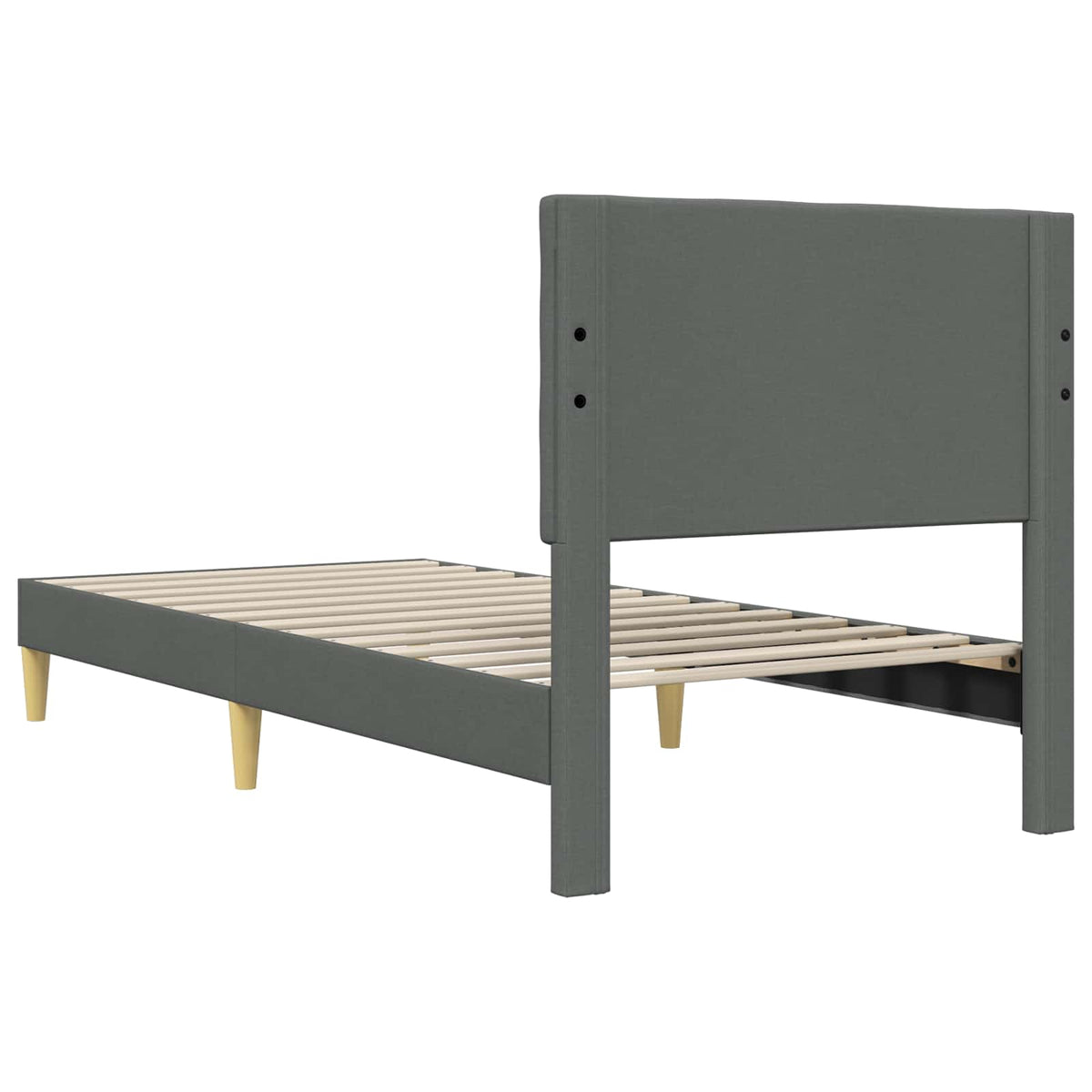 Krevetna konstrukcija Tamnosiva 80 x 200 cm Tkanina