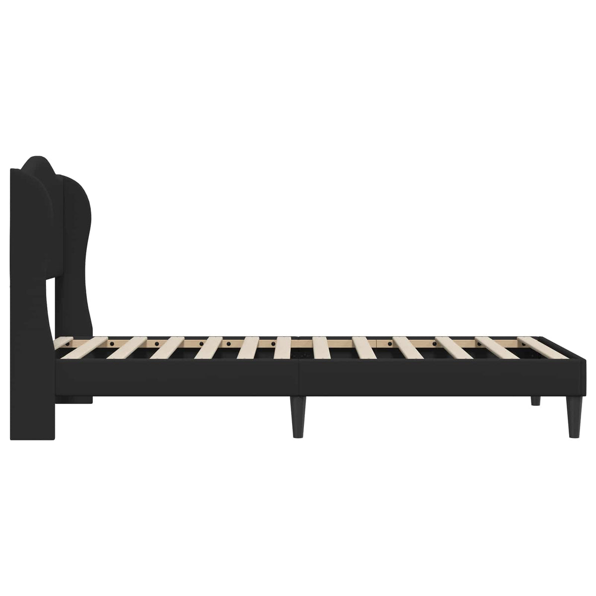 Krevetna konstrukcija Crna 90 x 200 cm Umjetna koža