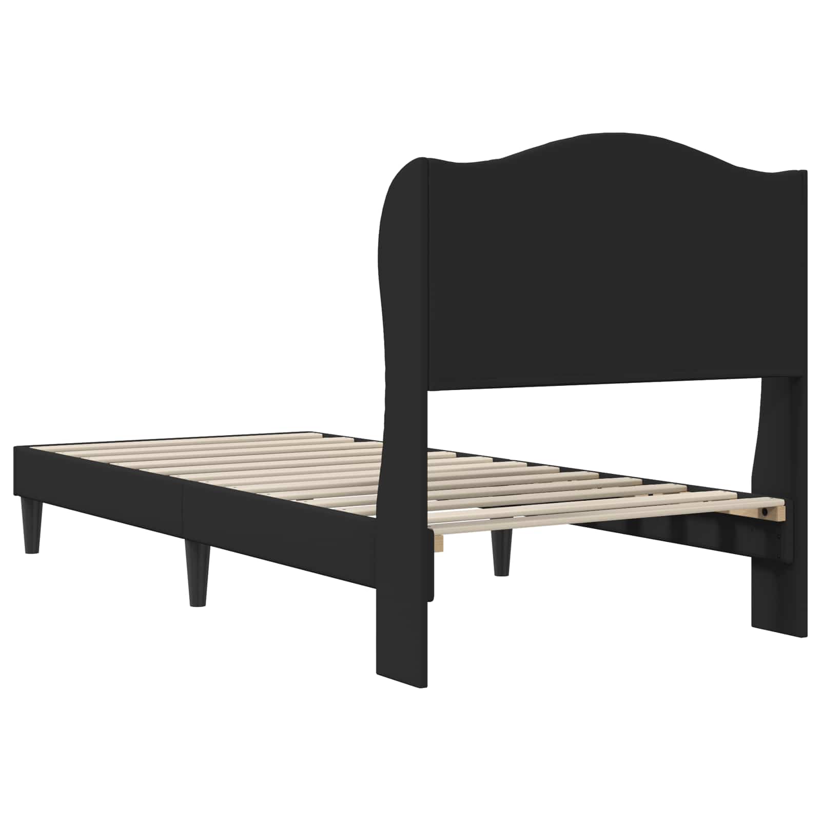 Krevetna konstrukcija Crna 100 x 200 cm Umjetna koža