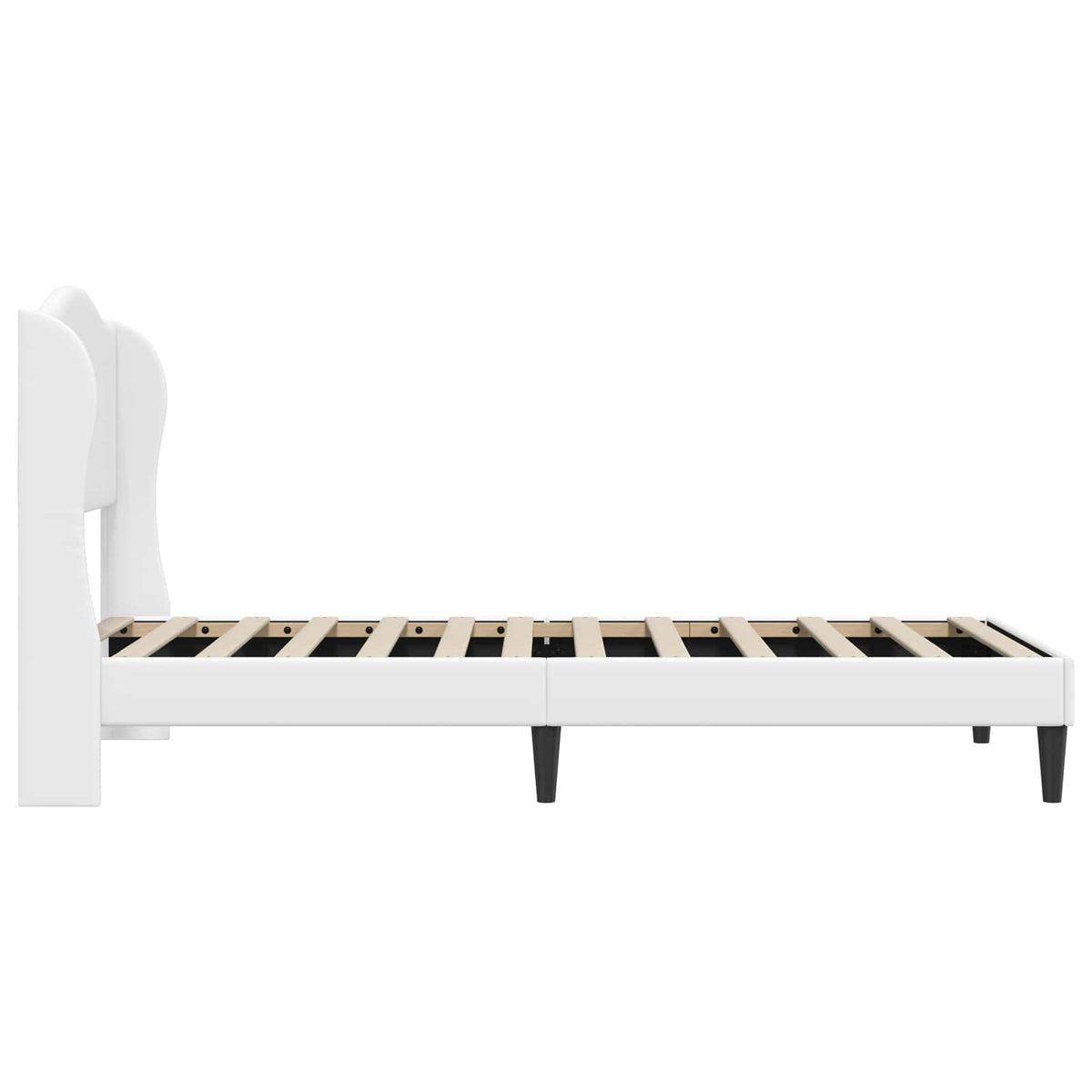 Krevetna konstrukcija Bijela 100 x 200 cm Umjetna koža