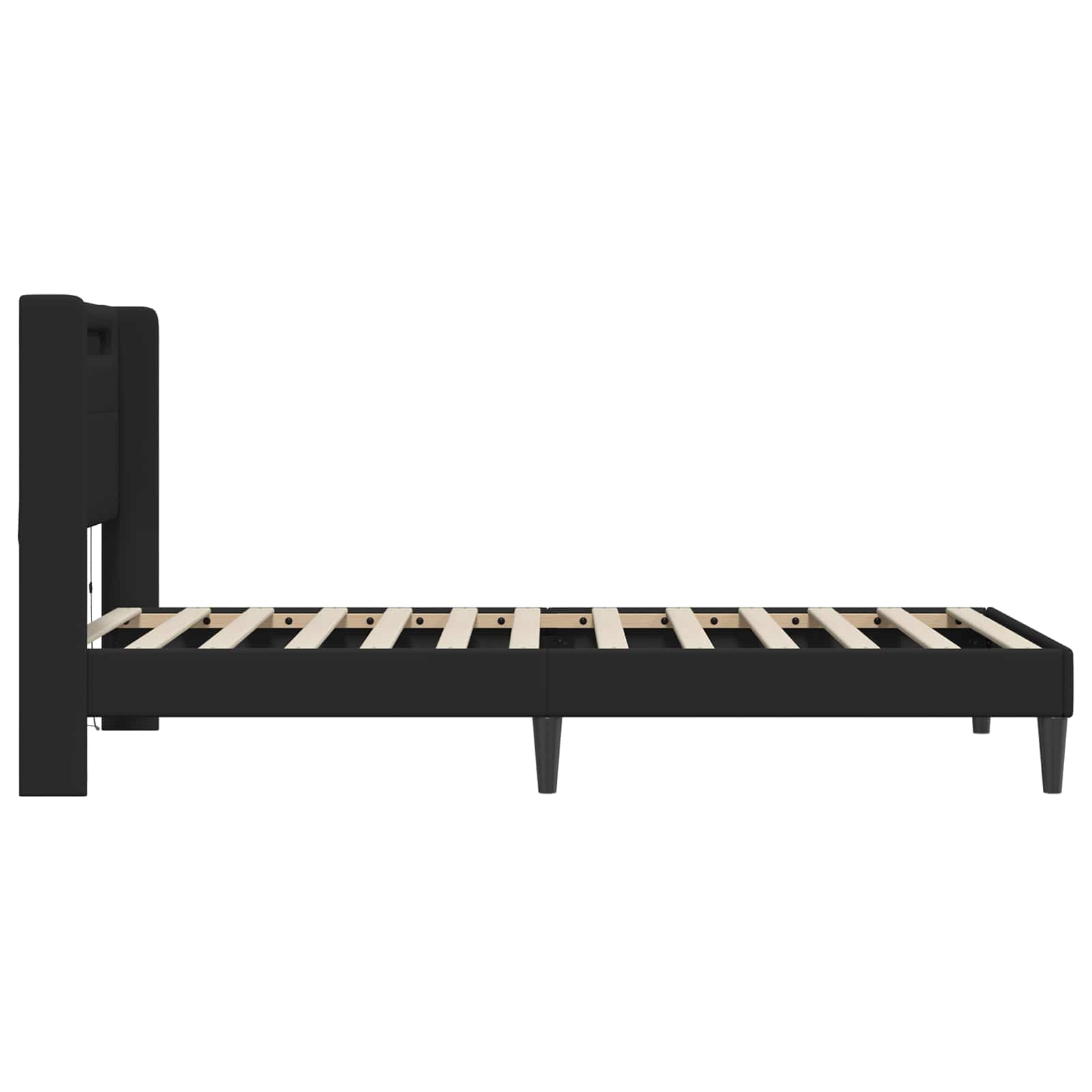 Krevetna konstrukcija Crna 80 x 200 cm Umjetna koža