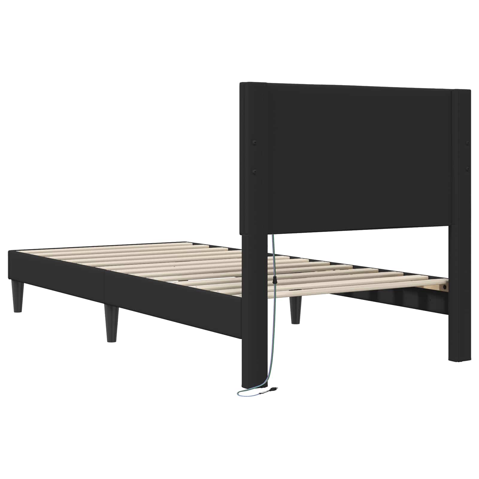Krevetna konstrukcija Crna 80 x 200 cm Umjetna koža