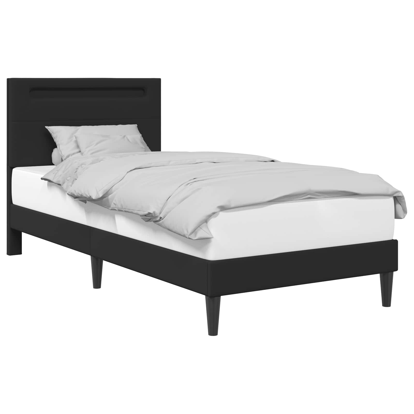 Krevetna konstrukcija Crna 80 x 200 cm Umjetna koža
