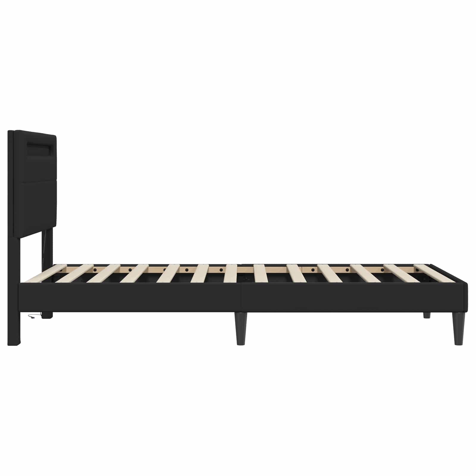 Krevetna konstrukcija Crna 80 x 200 cm Umjetna koža