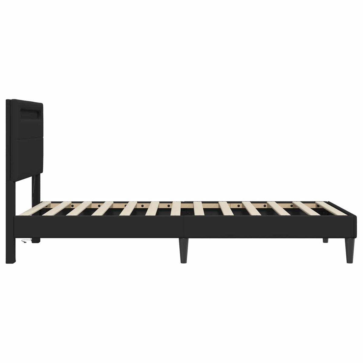 Krevetna konstrukcija Crna 80 x 200 cm Umjetna koža