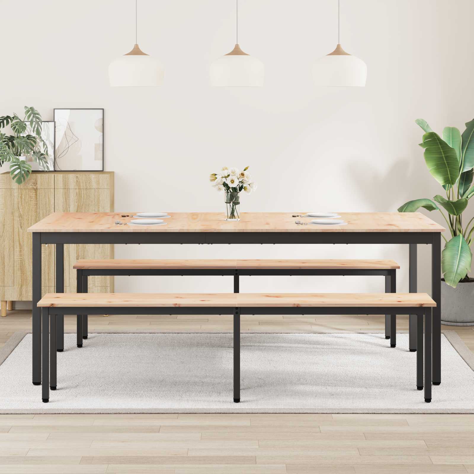 Stol za objedovanje Prirodna 200 x 100 x 75 cm